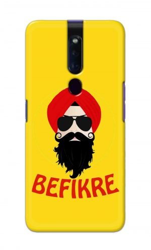 For Oppo F11 Pro Printed Mobile Case Back Cover Pouch (Sardar Ji Befikre)