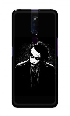 For Oppo F11 Pro Printed Mobile Case Back Cover Pouch (Joker Black And White)