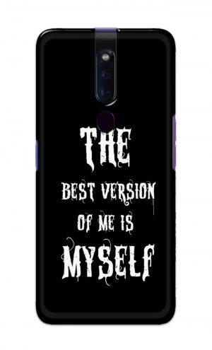 For Oppo F11 Pro Printed Mobile Case Back Cover Pouch (The Best Version Of Me)
