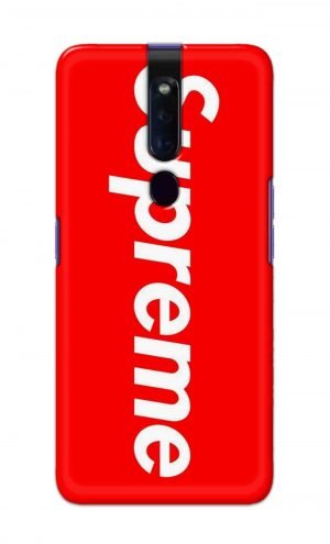 For Oppo F11 Pro Printed Mobile Case Back Cover Pouch (Supreme Red)