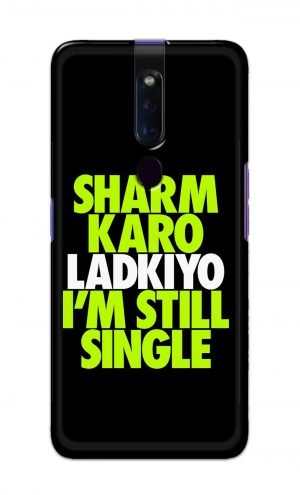 For Oppo F11 Pro Printed Mobile Case Back Cover Pouch (Sharm Karo Ladkiyon)