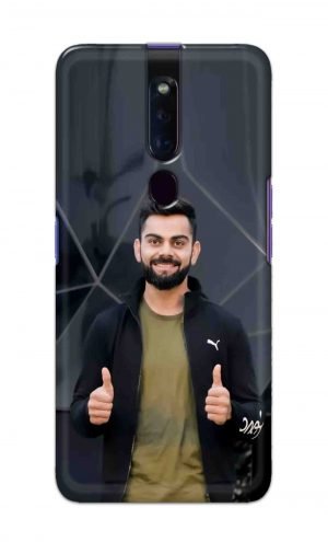 For Oppo F11 Pro Printed Mobile Case Back Cover Pouch (Virat Kohli)