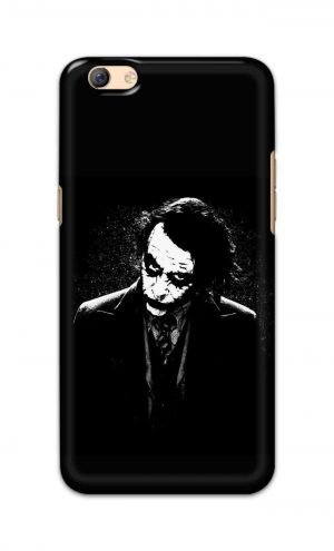 For Oppo F3 Plus Printed Mobile Case Back Cover Pouch (Joker Black And White)