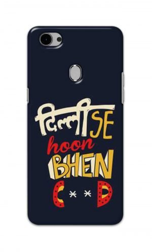 For Oppo F7 Printed Mobile Case Back Cover Pouch (Dilli Se Hoon)