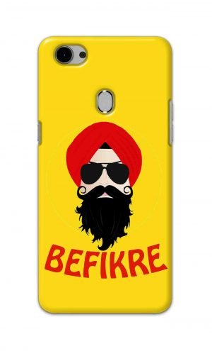 For Oppo F7 Printed Mobile Case Back Cover Pouch (Sardar Ji Befikre)