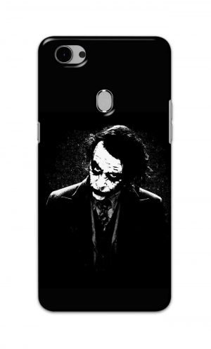 For Oppo F7 Youth Printed Mobile Case Back Cover Pouch (Joker Black And White)