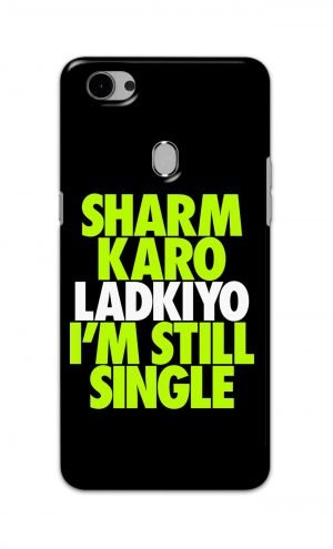 For Oppo F7 Youth Printed Mobile Case Back Cover Pouch (Sharm Karo Ladkiyon)