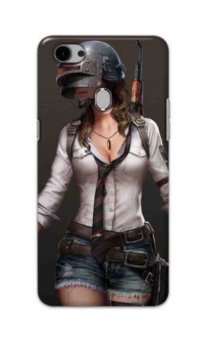 For Oppo F7 Printed Mobile Case Back Cover Pouch (Pubg Girl)