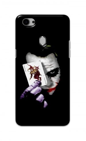 For Oppo F7 Youth Printed Mobile Case Back Cover Pouch (Joker Card In Hand)