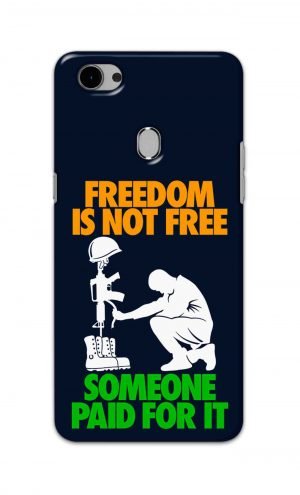 For Oppo F5 Youth Printed Mobile Case Back Cover Pouch (Freedom Is Not Free)