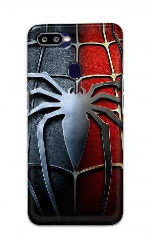 For Oppo F9 F9 Pro Printed Mobile Case Back Cover Pouch (Spider)