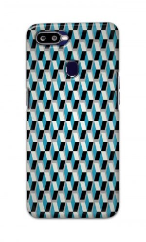 For Oppo F9 F9 Pro Printed Mobile Case Back Cover Pouch (Diamonds Pattern)