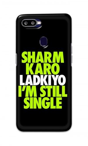 For Oppo F9 F9 Pro Printed Mobile Case Back Cover Pouch (Sharm Karo Ladkiyon)