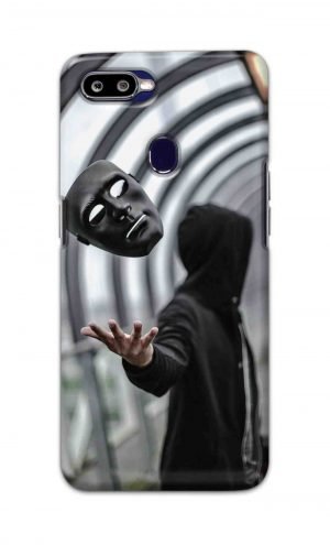 For Oppo F9 F9 Pro Printed Mobile Case Back Cover Pouch (Mask Man)