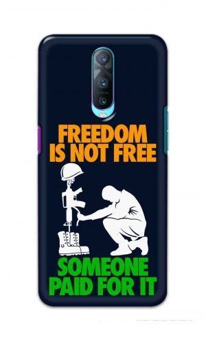 For Oppo R17 Pro Printed Mobile Case Back Cover Pouch (Freedom Is Not Free)