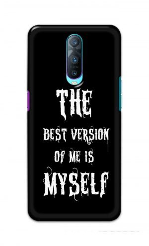 For Oppo R17 Pro Printed Mobile Case Back Cover Pouch (The Best Version Of Me)