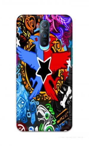 For Oppo R17 Pro Printed Mobile Case Back Cover Pouch (Colorful Eagle)