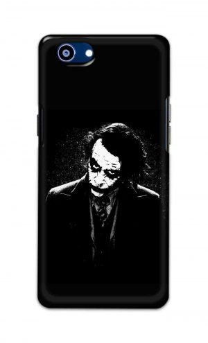 For Realme 1 Printed Mobile Case Back Cover Pouch (Joker Black And White)