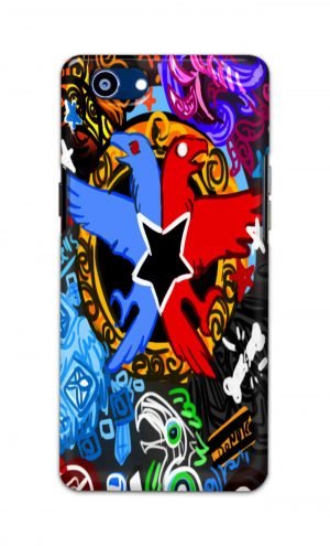 For Realme 1 Printed Mobile Case Back Cover Pouch (Colorful Eagle)