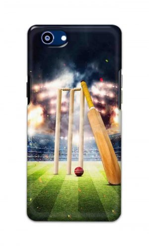 For Realme 1 Printed Mobile Case Back Cover Pouch (Cricket Bat Ball)