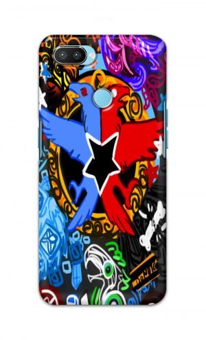 For Realme 2 Pro Printed Mobile Case Back Cover Pouch (Colorful Eagle)