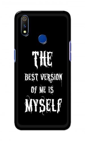 For Realme 3i Printed Mobile Case Back Cover Pouch (The Best Version Of Me)