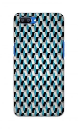 For Realme C1 Printed Mobile Case Back Cover Pouch (Diamonds Pattern)