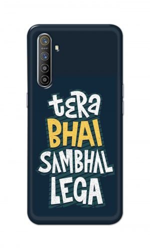 For Realme X2 Printed Mobile Case Back Cover Pouch (Tera Bhai Sambhal Lega)