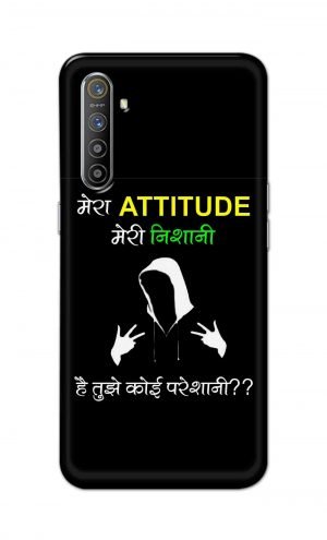 For Realme X2 Printed Mobile Case Back Cover Pouch (Mera Attitude Meri Nishani)