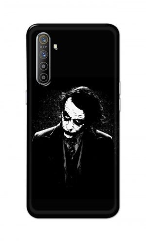 For Realme X2 Printed Mobile Case Back Cover Pouch (Joker Black And White)