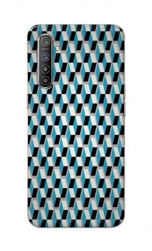 For Realme X2 Printed Mobile Case Back Cover Pouch (Diamonds Pattern)