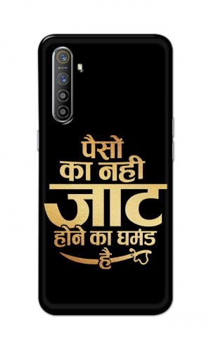 For Realme X2 Printed Mobile Case Back Cover Pouch (Paison Ka Nahi Jaat Hone Ka Ghamand Hai)