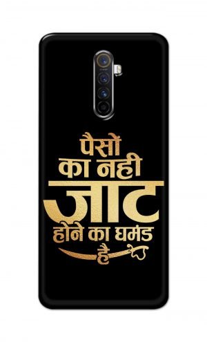 For Realme X2 Pro Printed Mobile Case Back Cover Pouch (Paison Ka Nahi Jaat Hone Ka Ghamand Hai)