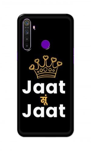For Realme 5 Printed Mobile Case Back Cover Pouch (Jaat Su Jaat)