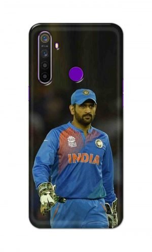 For Realme 5i Printed Mobile Case Back Cover Pouch (Mahendra Singh Dhoni)