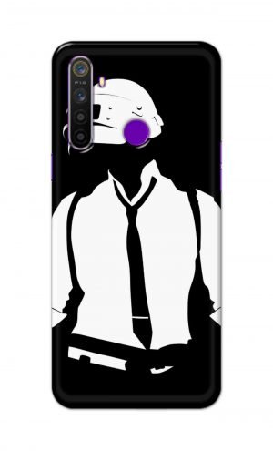 For Realme 5 Printed Mobile Case Back Cover Pouch (Pubg)