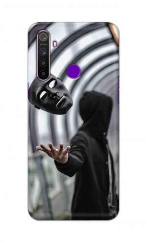 For Realme 5 Pro Printed Mobile Case Back Cover Pouch (Mask Man)