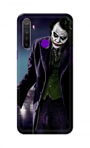 For Realme 5 Pro Printed Mobile Case Back Cover Pouch (Joker Standing)