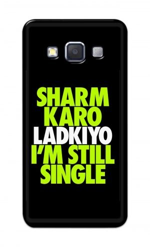 For Samsung A7 2015 Printed Mobile Case Back Cover Pouch (Sharm Karo Ladkiyon)