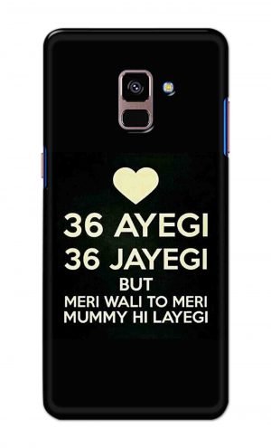 For Samsung A8 Plus Printed Mobile Case Back Cover Pouch (36 Aayegi 36 Jayegi)