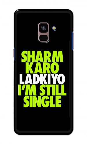 For Samsung A8 Plus Printed Mobile Case Back Cover Pouch (Sharm Karo Ladkiyon)