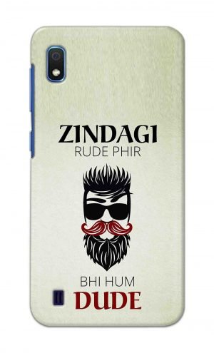 For Samsung Galaxy A10 Printed Mobile Case Back Cover Pouch (Beta Tumse Na Ho Payega)