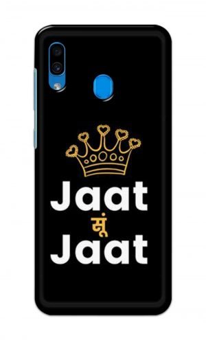 For Samsung Galaxy A30 Printed Mobile Case Back Cover Pouch (Jaat Su Jaat)