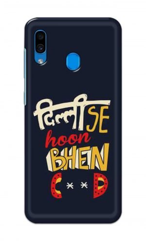 For Samsung Galaxy A30 Printed Mobile Case Back Cover Pouch (Dilli Se Hoon)