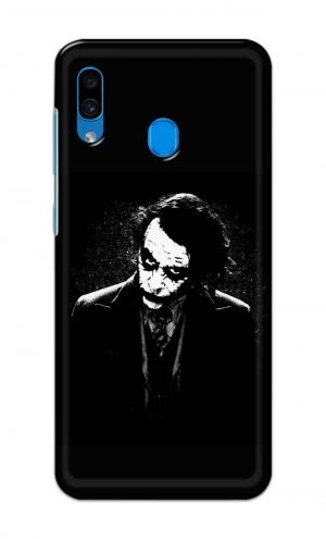 For Samsung Galaxy A30 Printed Mobile Case Back Cover Pouch (Joker Black And White)