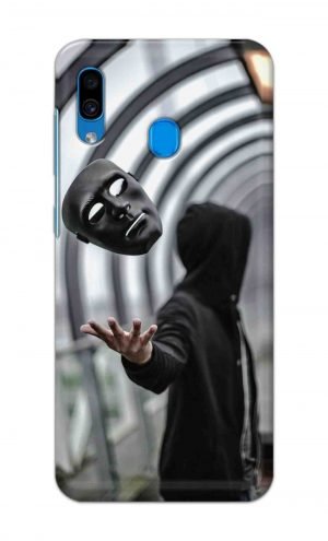 For Samsung Galaxy A30 Printed Mobile Case Back Cover Pouch (Mask Man)