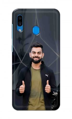 For Samsung Galaxy A30 Printed Mobile Case Back Cover Pouch (Virat Kohli)