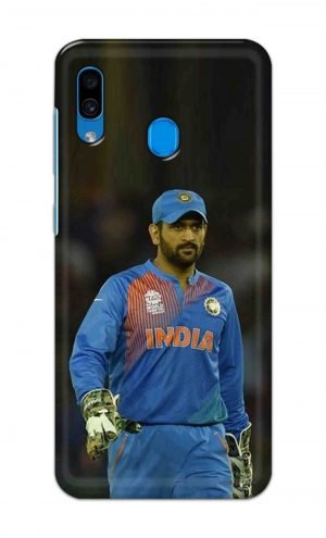 For Samsung Galaxy A30 Printed Mobile Case Back Cover Pouch (Mahendra Singh Dhoni)