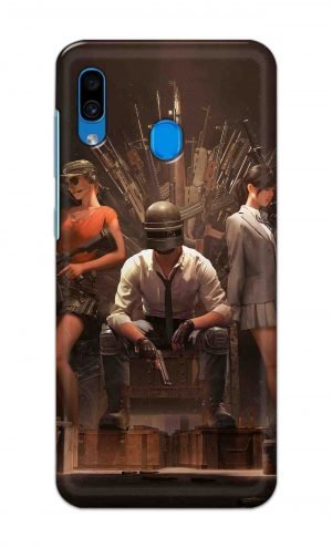 For Samsung Galaxy A30 Printed Mobile Case Back Cover Pouch (Pubg Sitting)