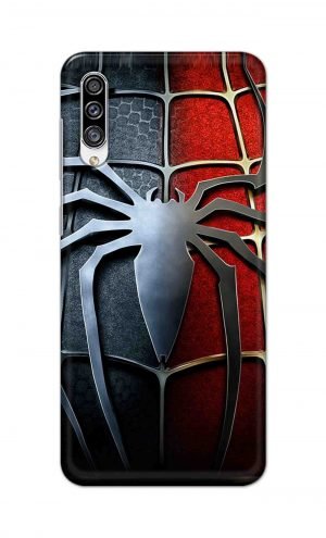 For Samsung Galaxy A30s Printed Mobile Case Back Cover Pouch (Spider)